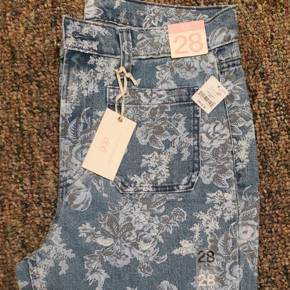 Gap Love Shack Fancy Floral Jeans NWT